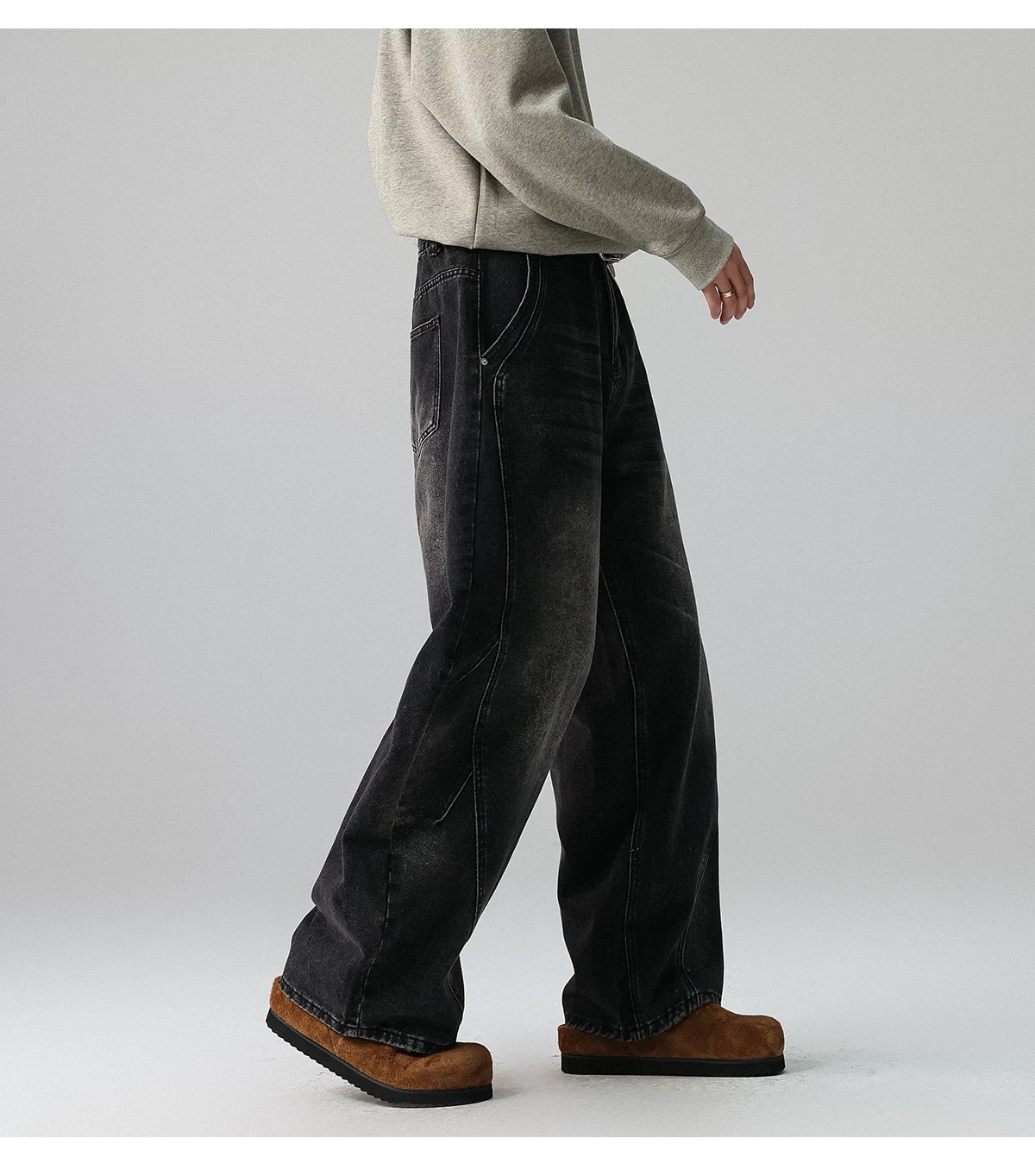 Men’s American Vintage Wide-Leg Jeans B0007