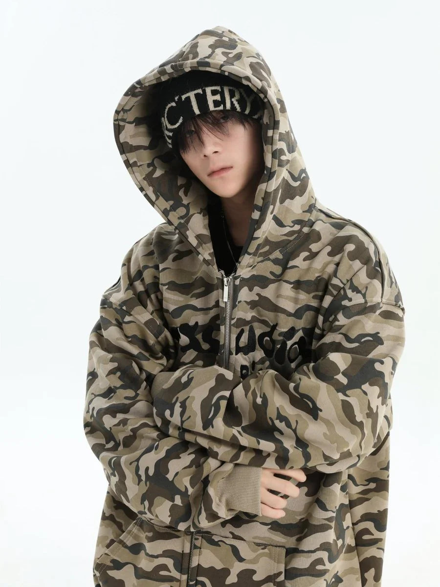 [INSstudios] FULL PRINT CAMOUFLAGE JACKET T0095