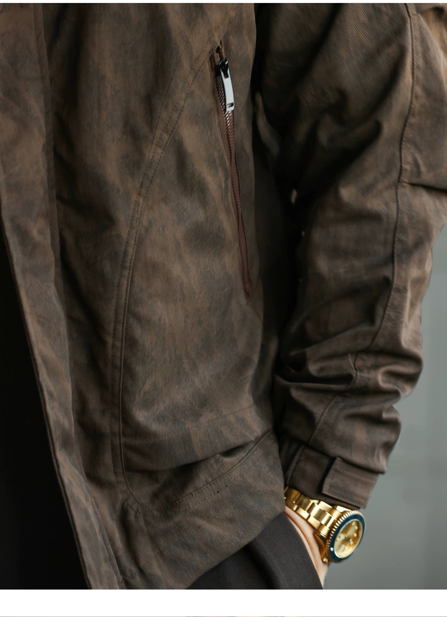 Men’s American Streetwear Stand-Collar Jacket T0016