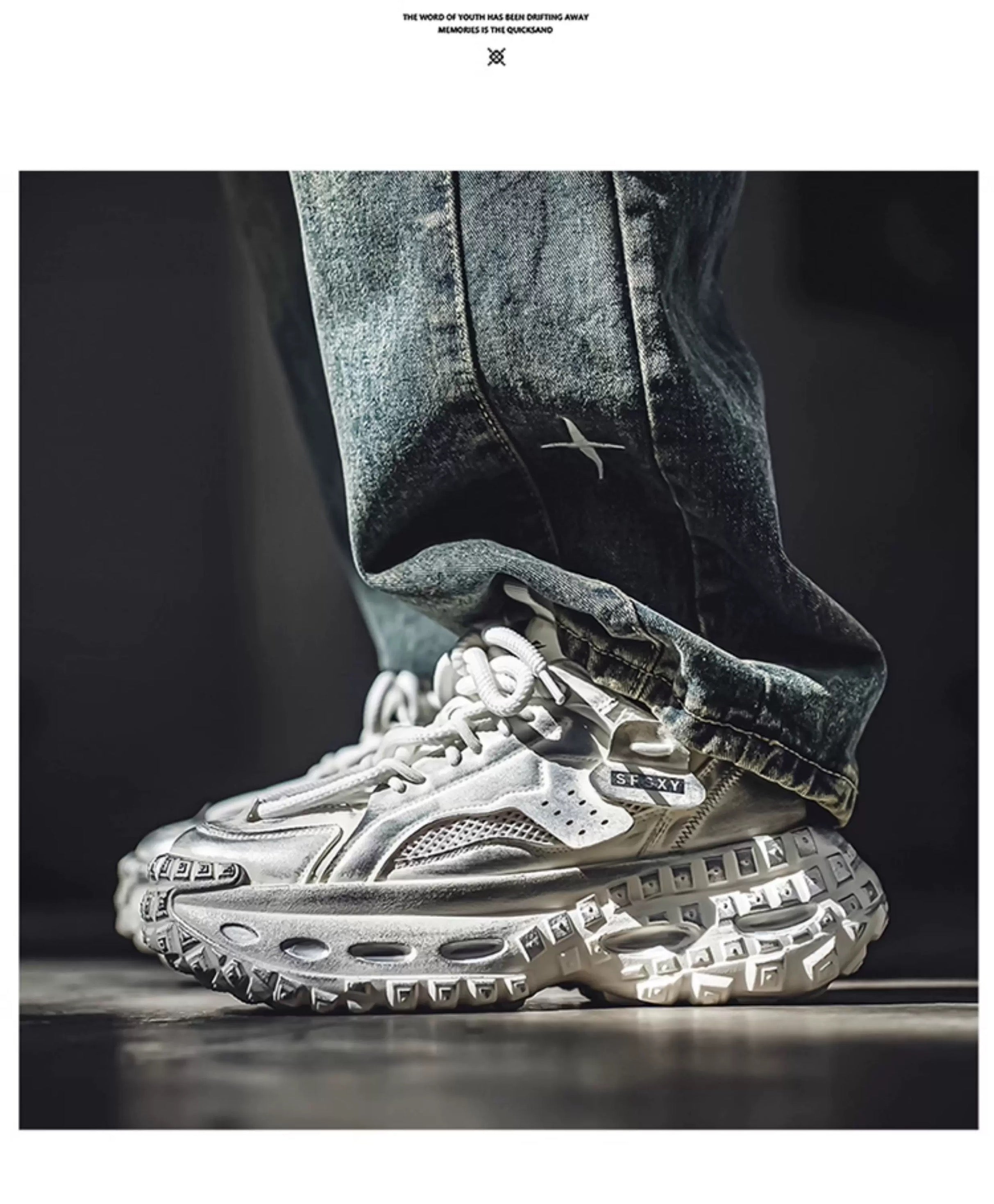 Zapatillas deportivas gruesas para hombre, zapatos de plataforma con suela de neumático, estilo urbano, informales, para correr, 2025