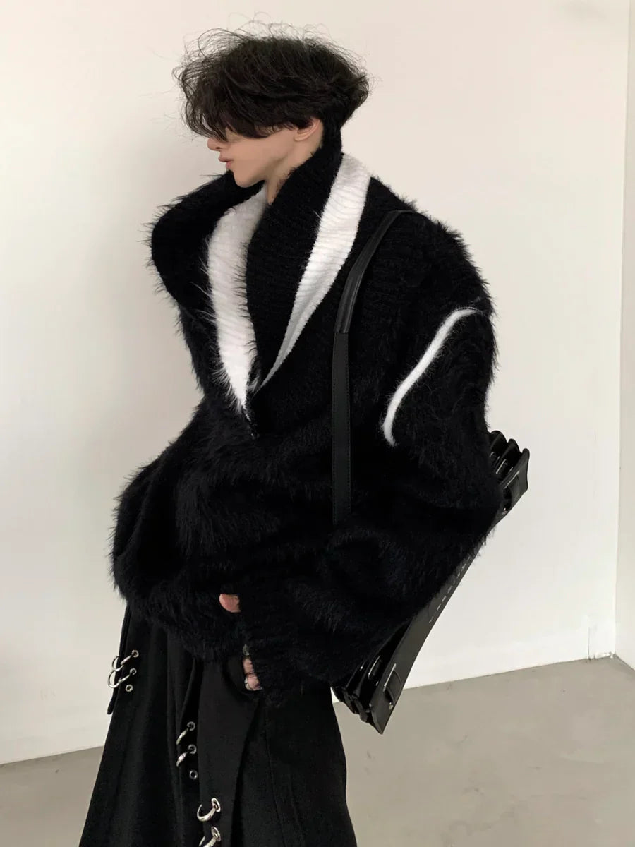 [AUTUMNWIND] DESIGN LOOSE V-NECK KNIT SWEATER S0179