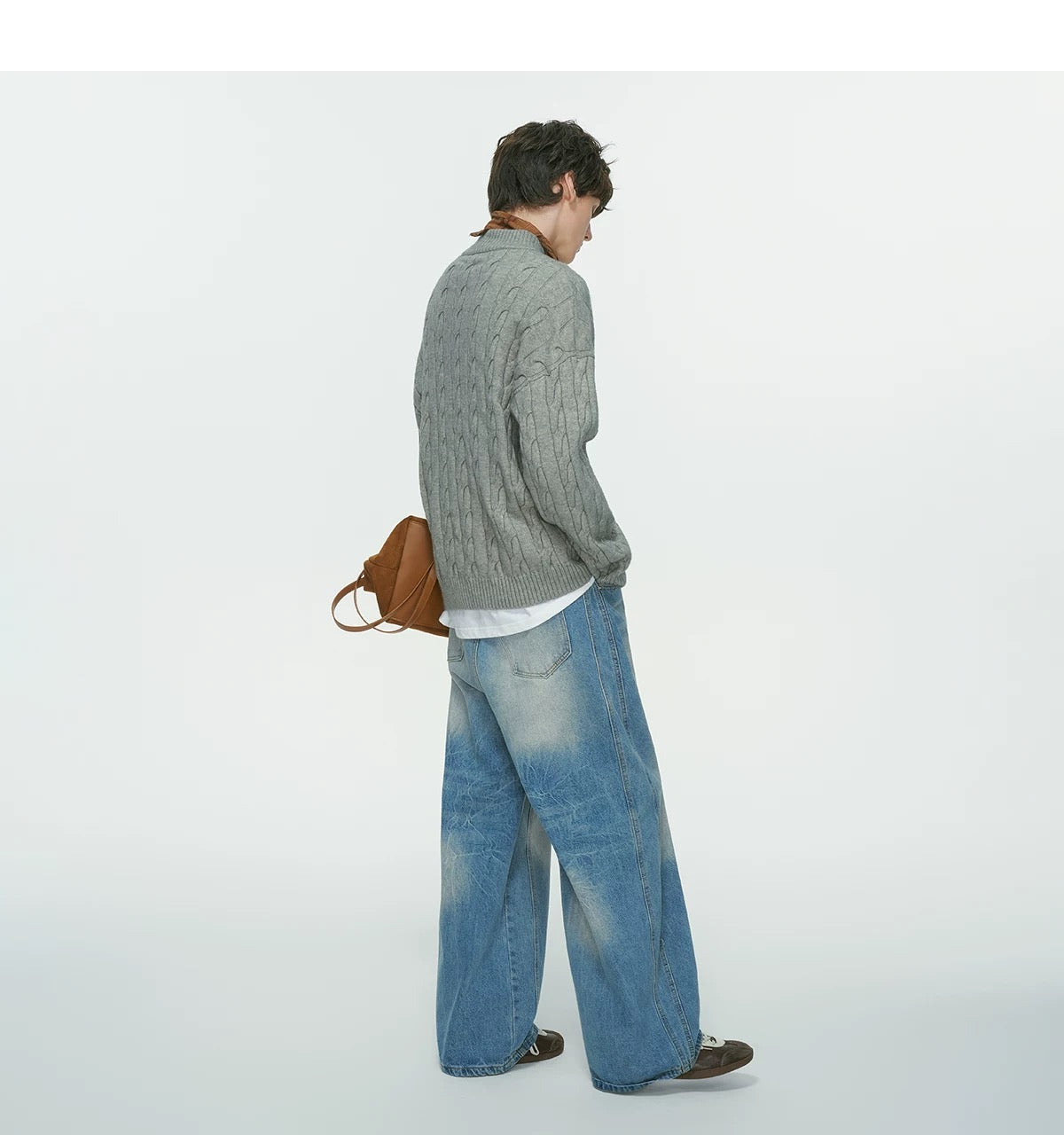 Men’s Old Money Half-Zip Cable Knit Sweater – Vintage Preppy Pullover Knitwear S0048