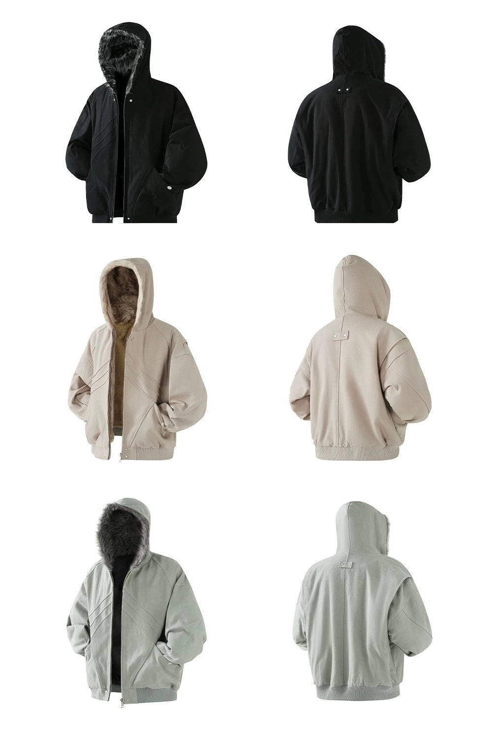 American Vintage Boxy Hooded Padded Jacket – Retro Streetwear Cotton Coat T0226