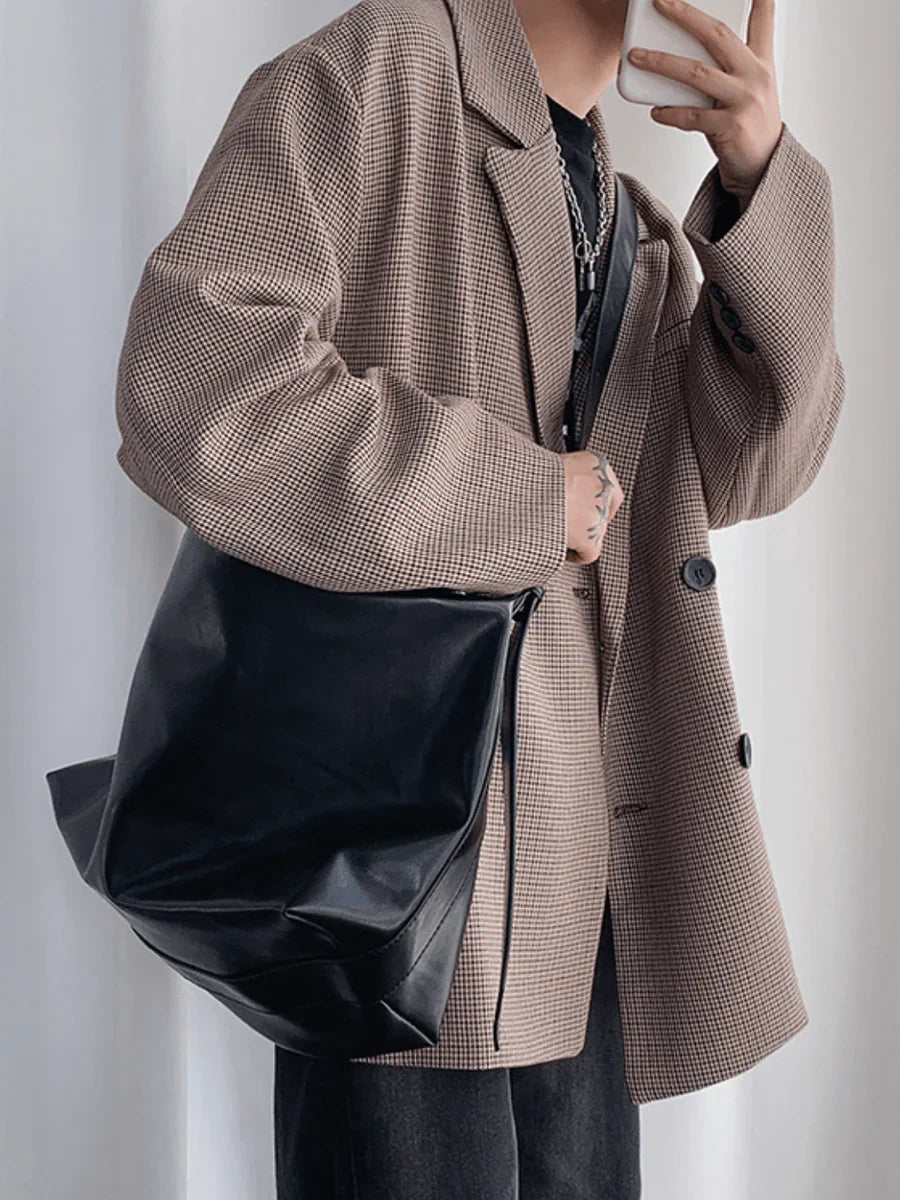 KOREAN STREET LEATHER SHOULDER BAG A0062