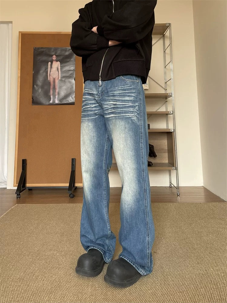 Men’s American Vintage Wide-Leg Jeans B0006