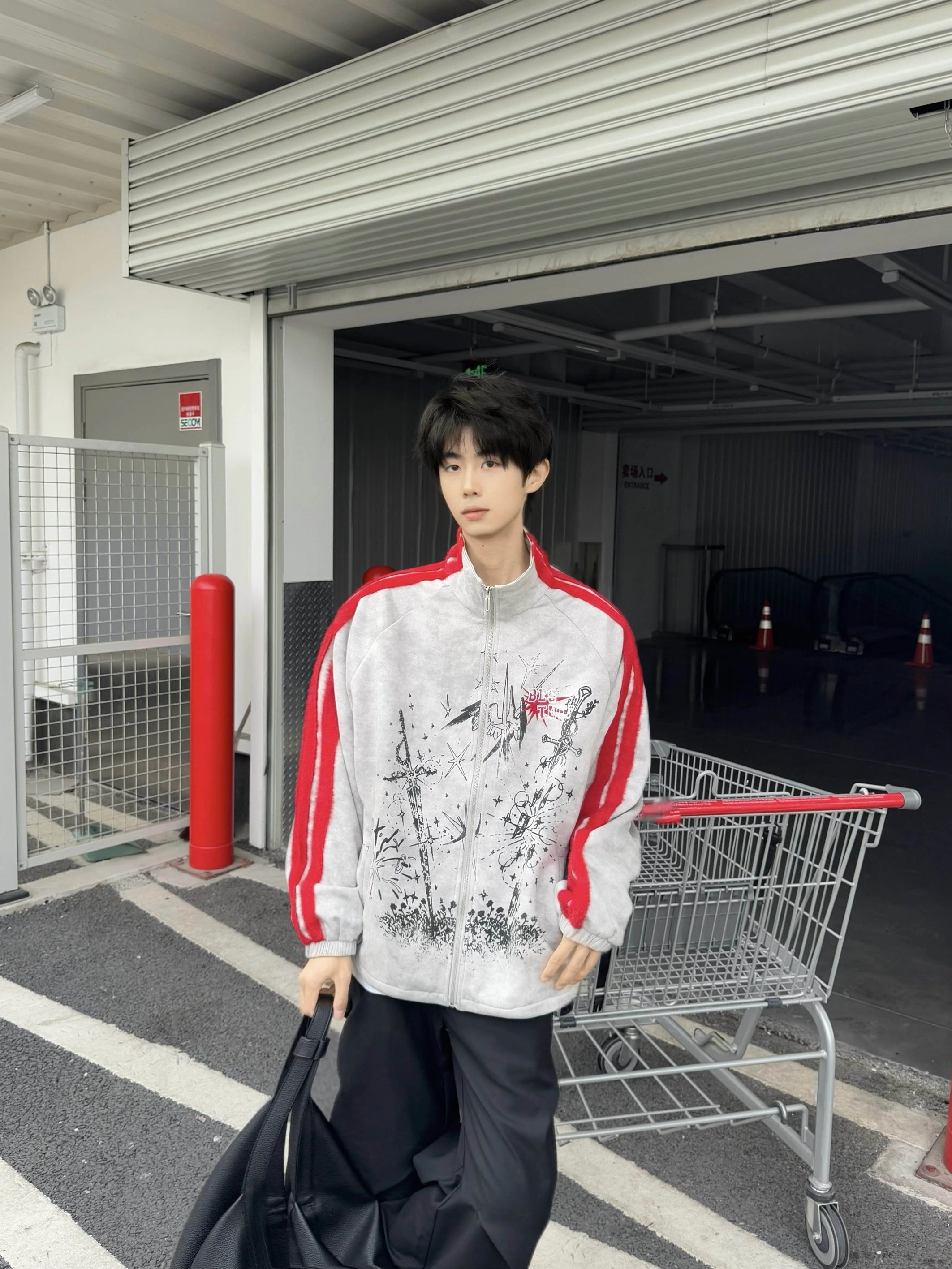 [BLACKBB] COLORBLOCK STREET JACKET S0162