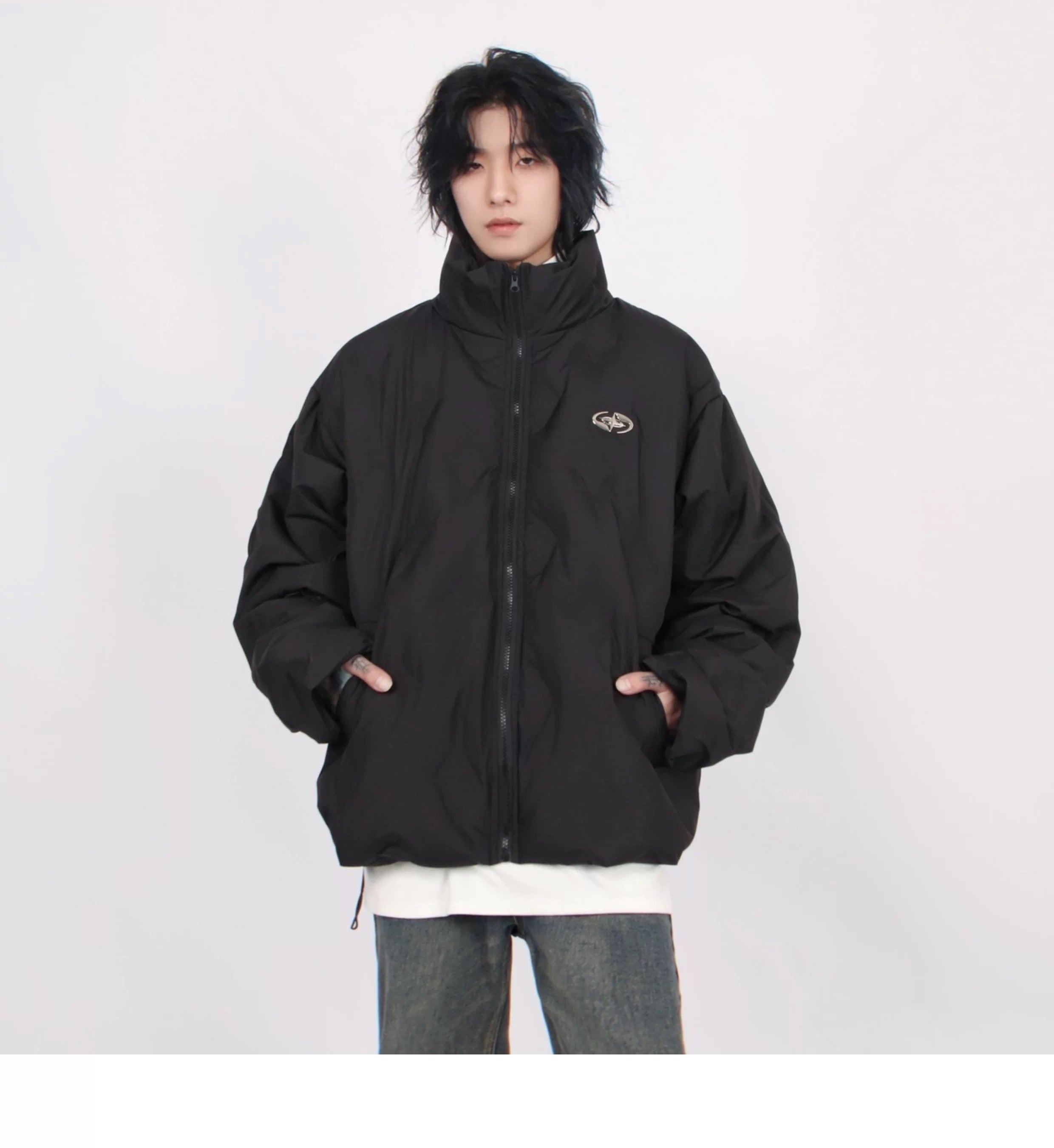 Men’s American Stand-Collar Puffer Jacket T0013
