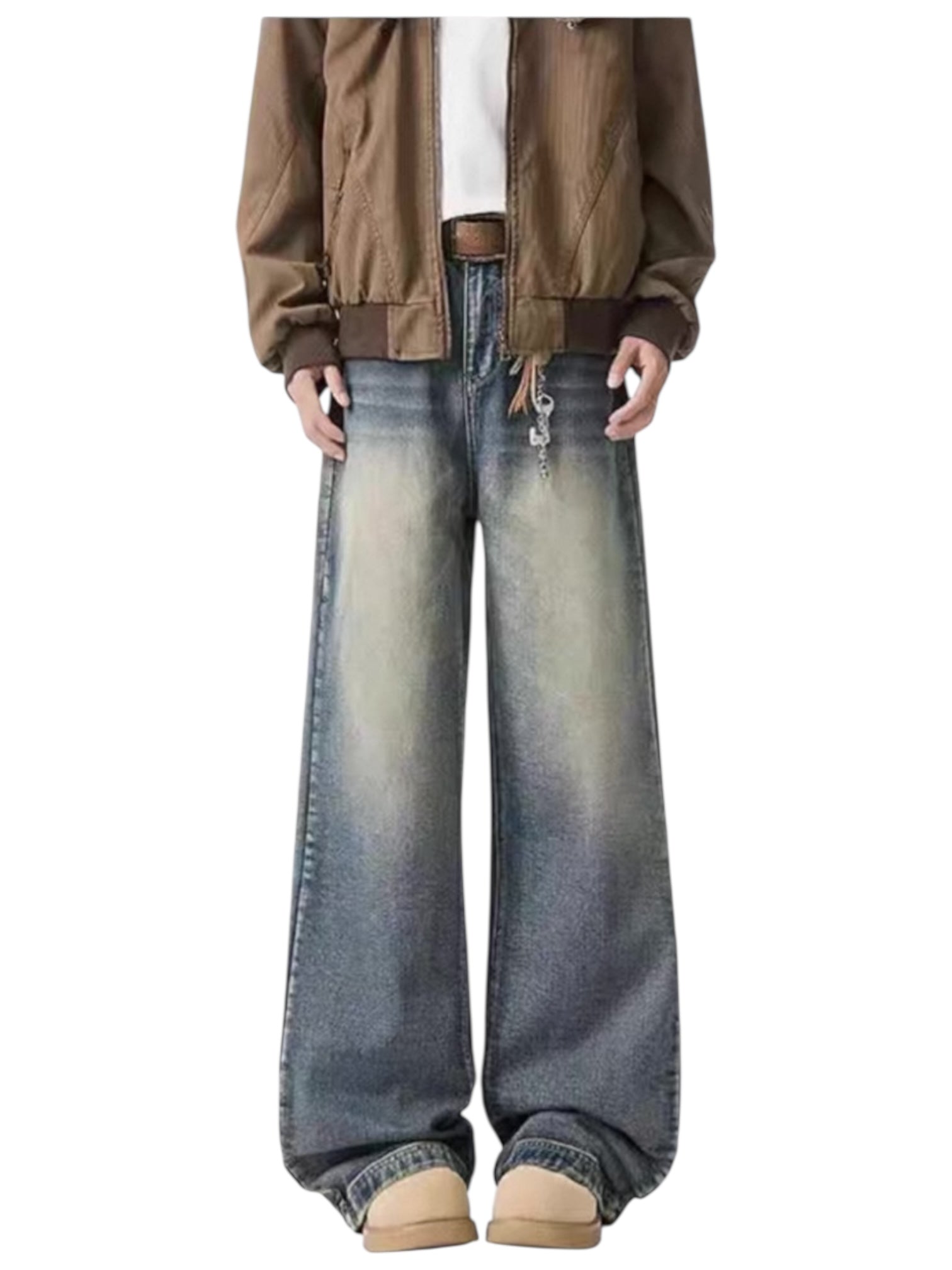 [GRACERUB] DIRTY FLARE-CUT JEANS B0312