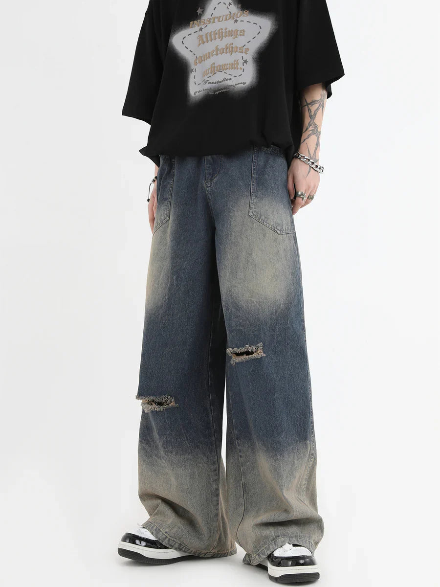 AMERICAN CUT WASH JEANS B0112
