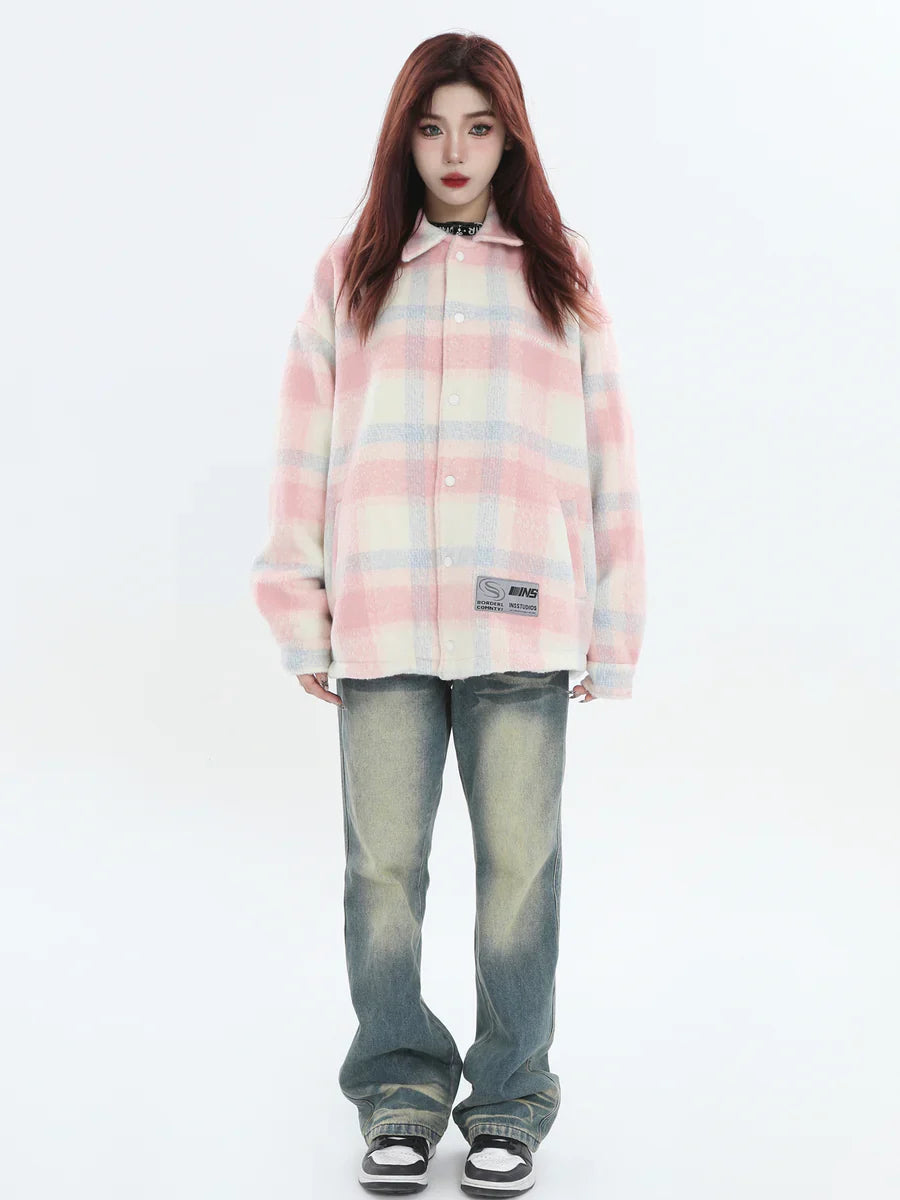 [INSstudios] LOGO LOOSE LAPEL JACKET S0067