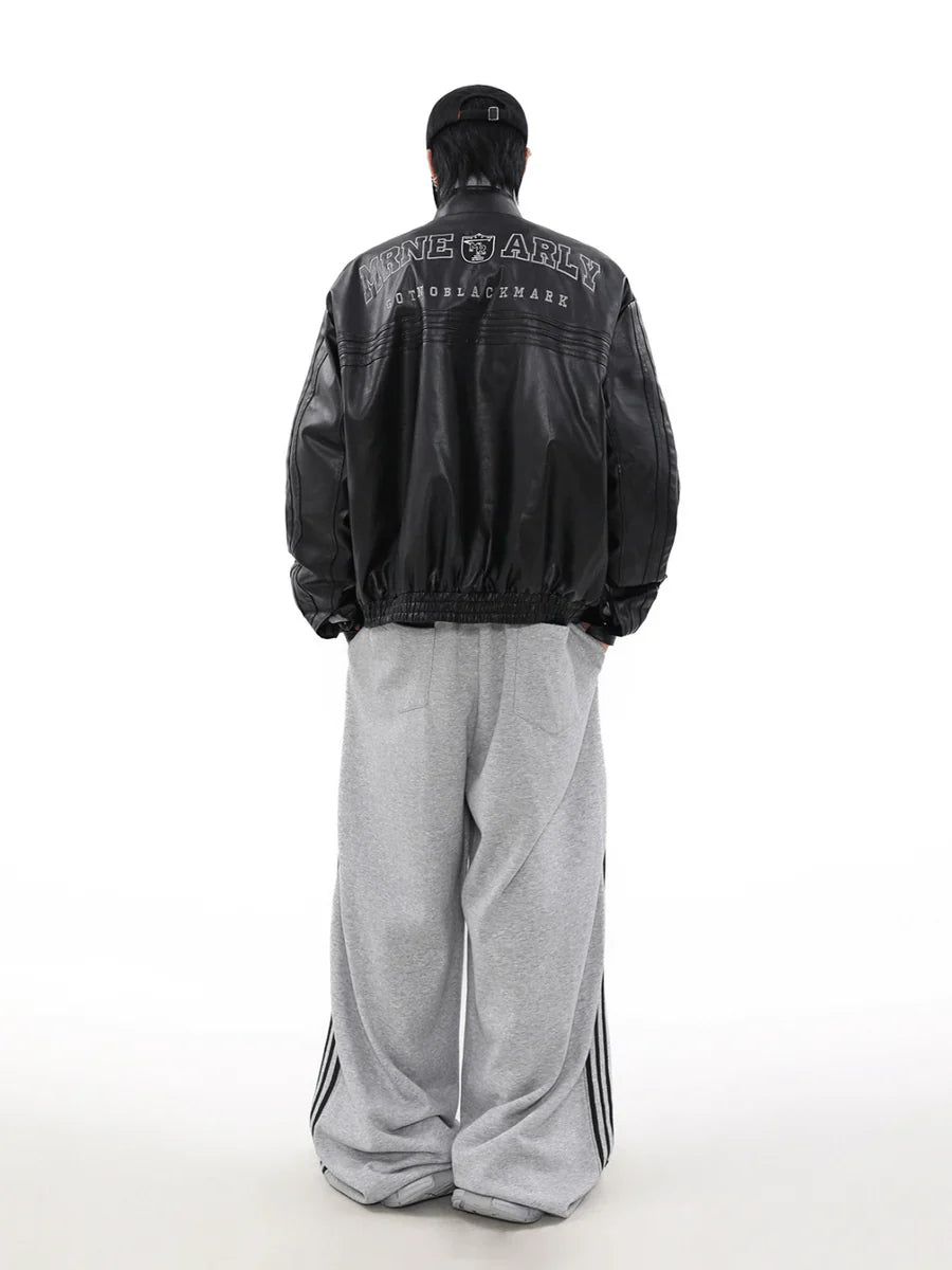 [MRNEARLY] WIND BIKER LEATHER JACKET T0094