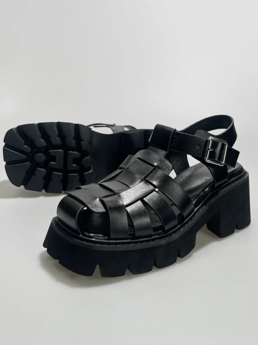 HIGH-HEELED SANDALS S058