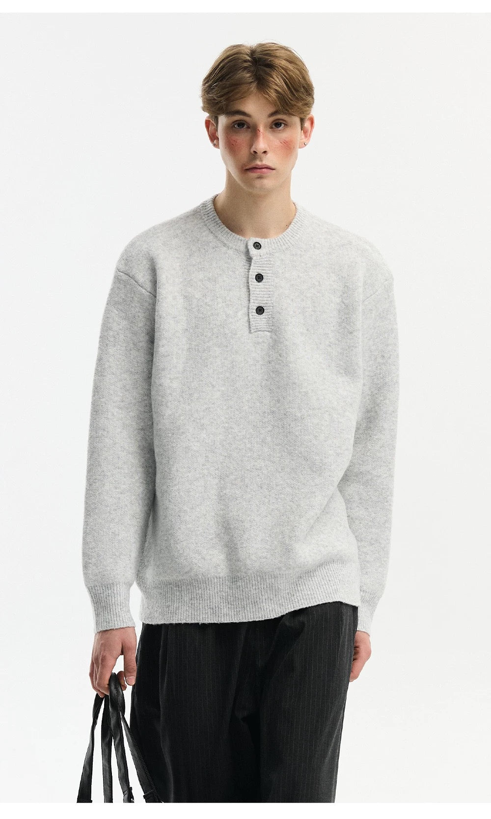 Men’s American Streetwear Loose Knit Sweater S0007