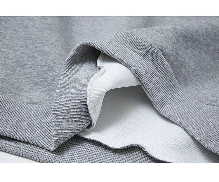 Men’s Layered Stripe Collar Sweatshirt – Vintage Preppy Street Pullover S0045