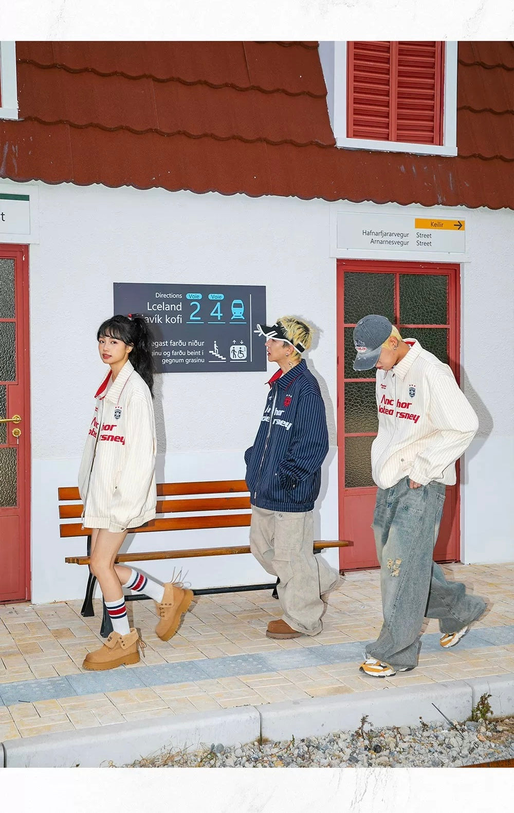 Men’s Striped Embroidered Jacket – Vintage American Streetwear Baseball Outerwear S0038