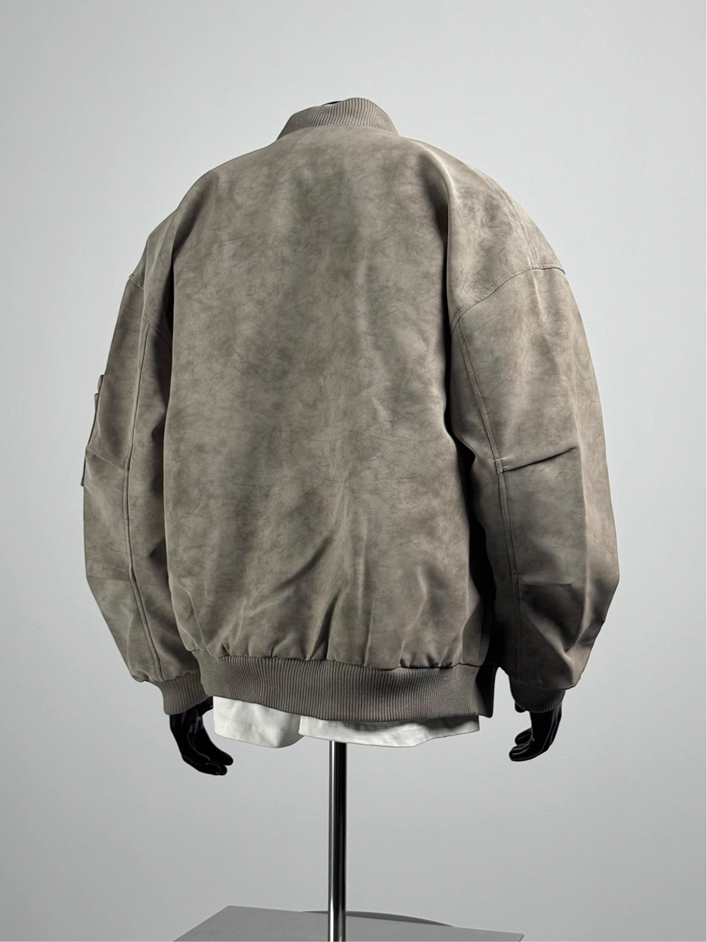 [TANCCHUI] LOOSE STAND-COLLAR MOTO JACKET T0188