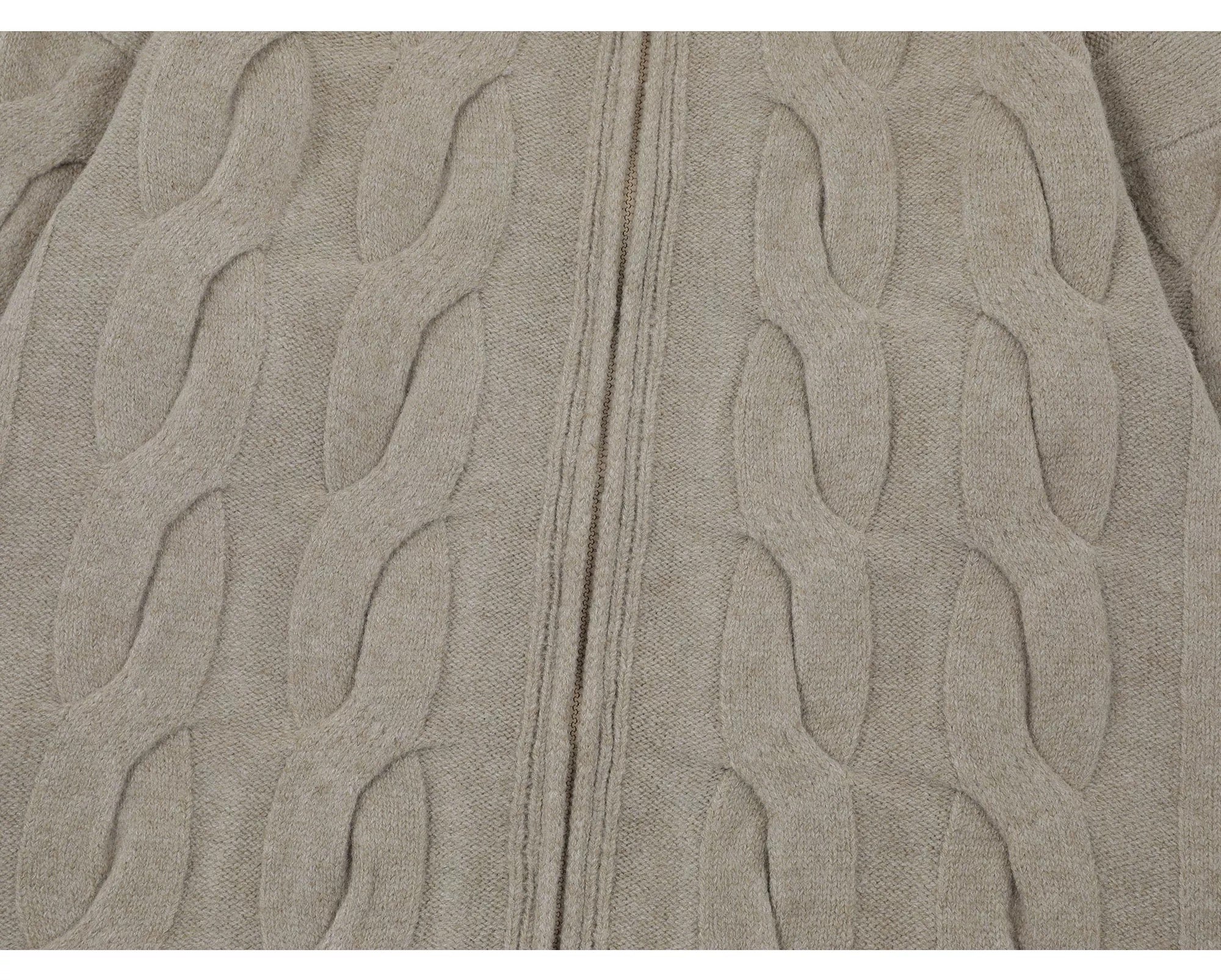 Vintage Cable Knit Turtleneck Sweater – American Retro Textured Pullover for MenS0026