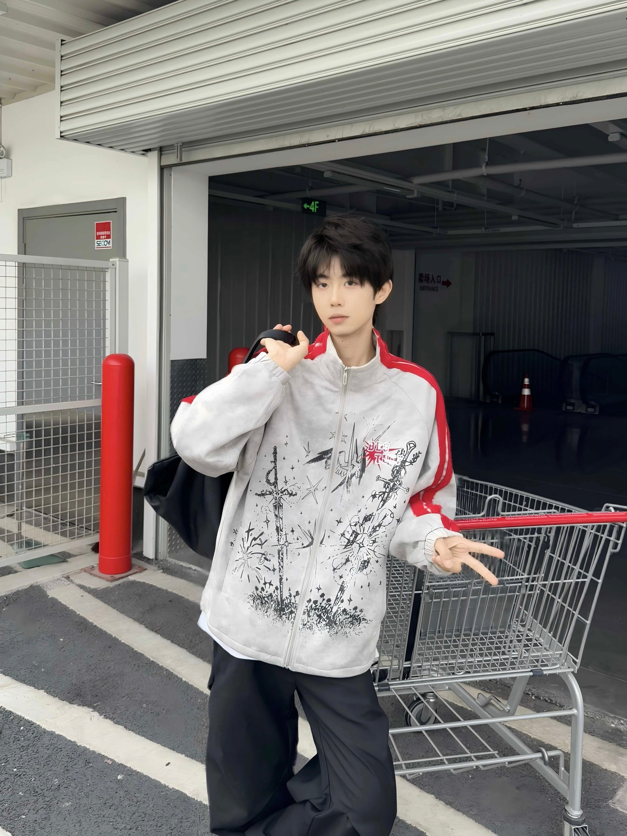 [BLACKBB] COLORBLOCK STREET JACKET S0162