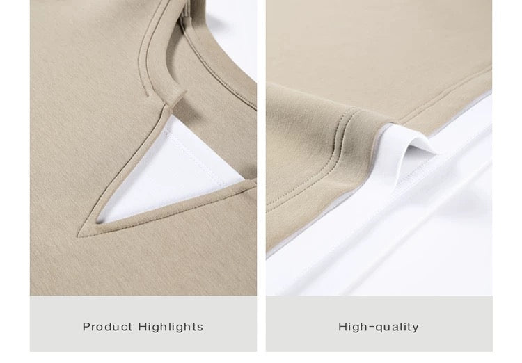 Bee Surprise Club: Chic Faux Two-Piece Bodysuit T0050