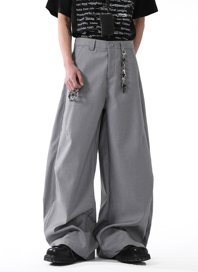 DRAPED PLEAT WIDE TROUSERS B0158