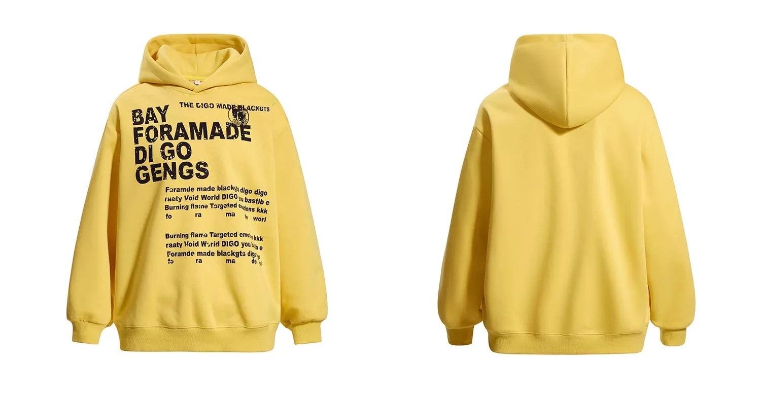 Men’s Vintage Minimalist Hoodie – American Retro Streetwear Pullover with Unique Design S0053