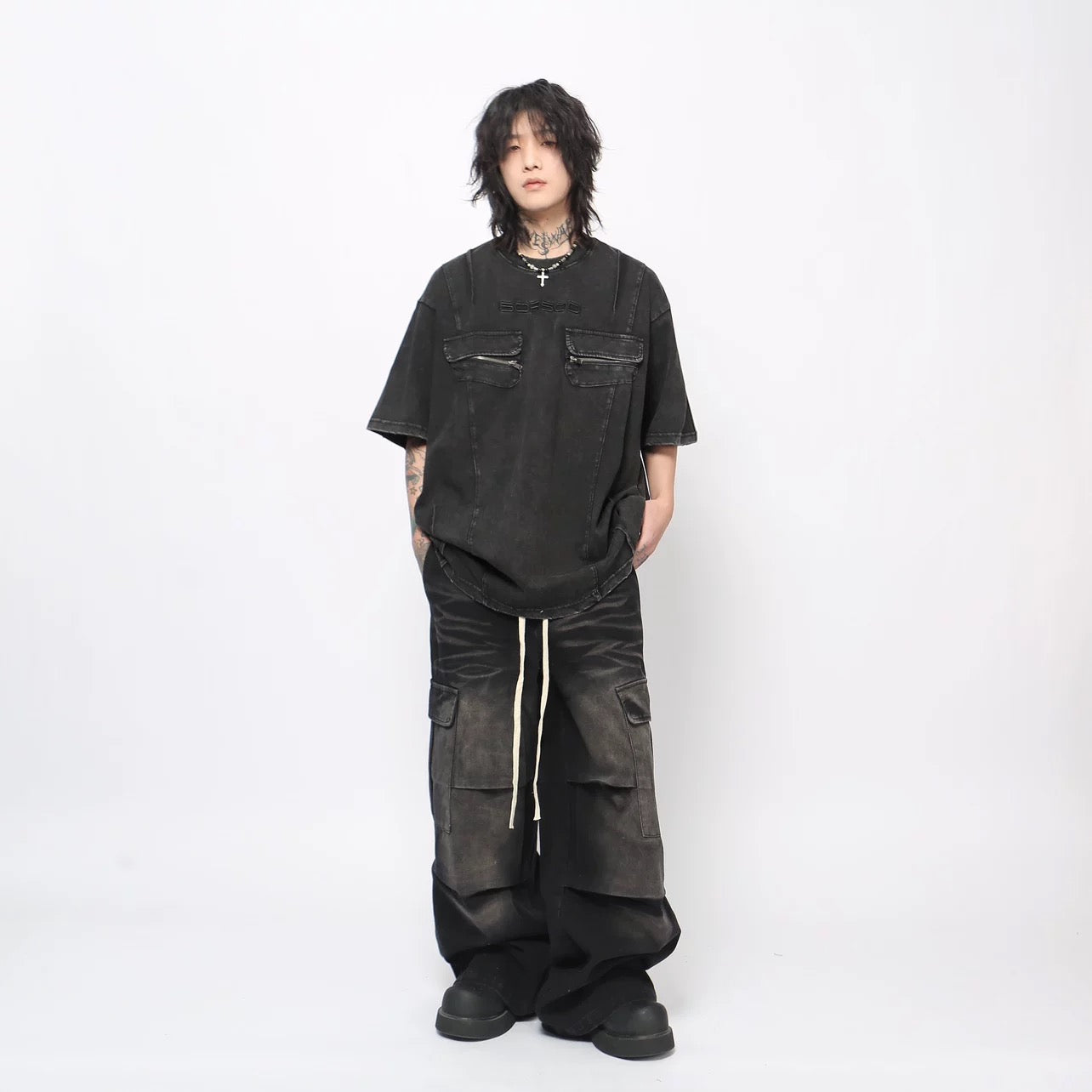 Men’s Workwear Streetwear Denim Pants B0028