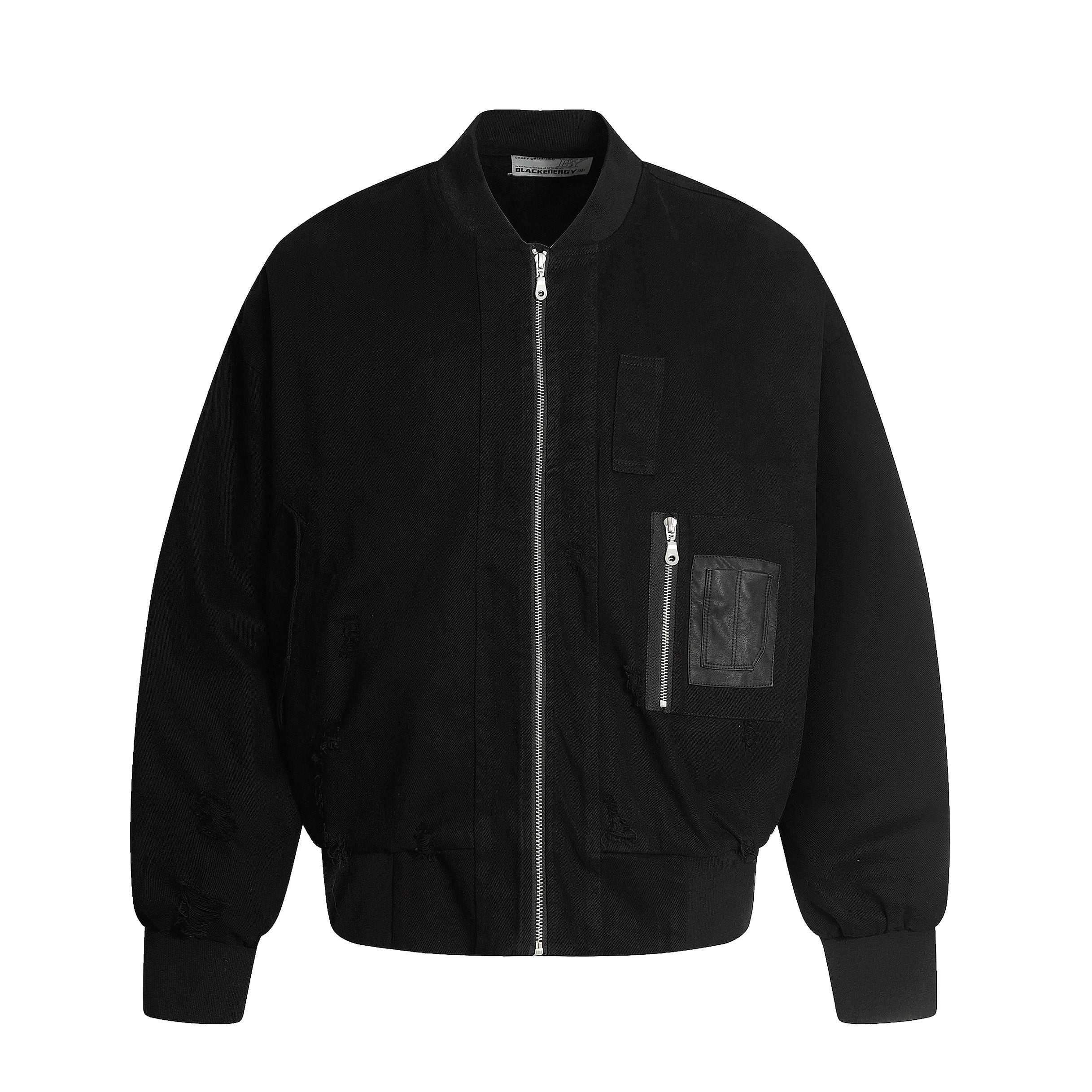 Men’s Burgundy MA-1 Distressed Bomber Jacket – Vintage American Street Baseball Style T0059