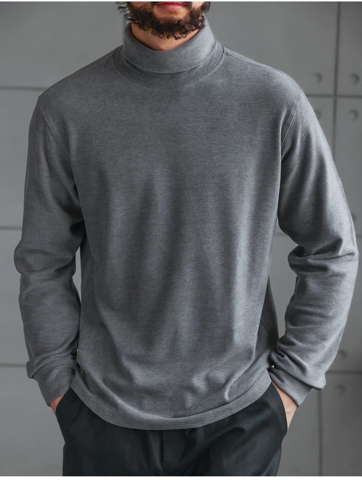 Men’s High Collar Long-Sleeve Tee S0020