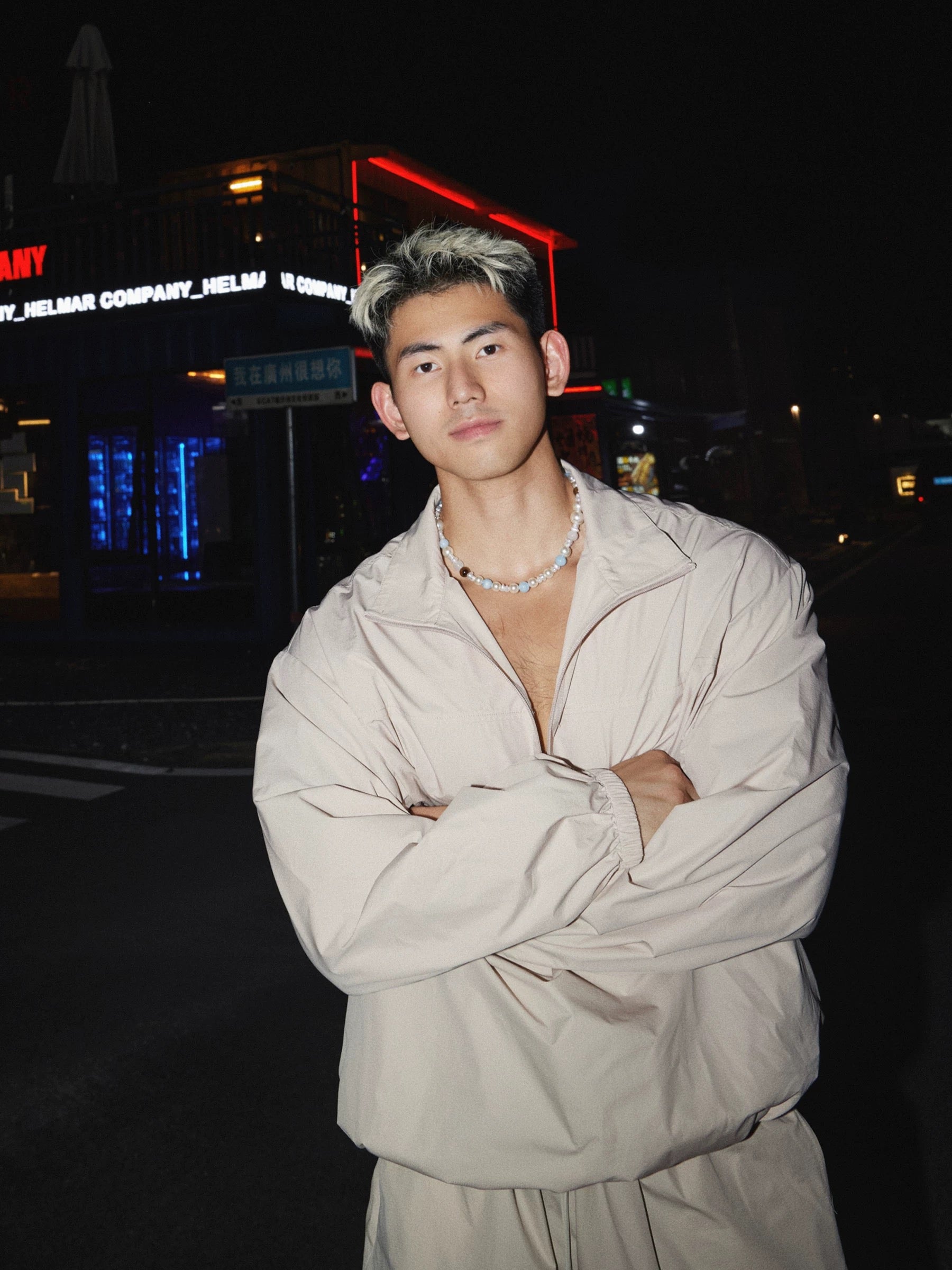 Men’s Retro Sport Lounge Set | Lightweight Fall Tracksuit with Loose Pullover & ShortsT0055