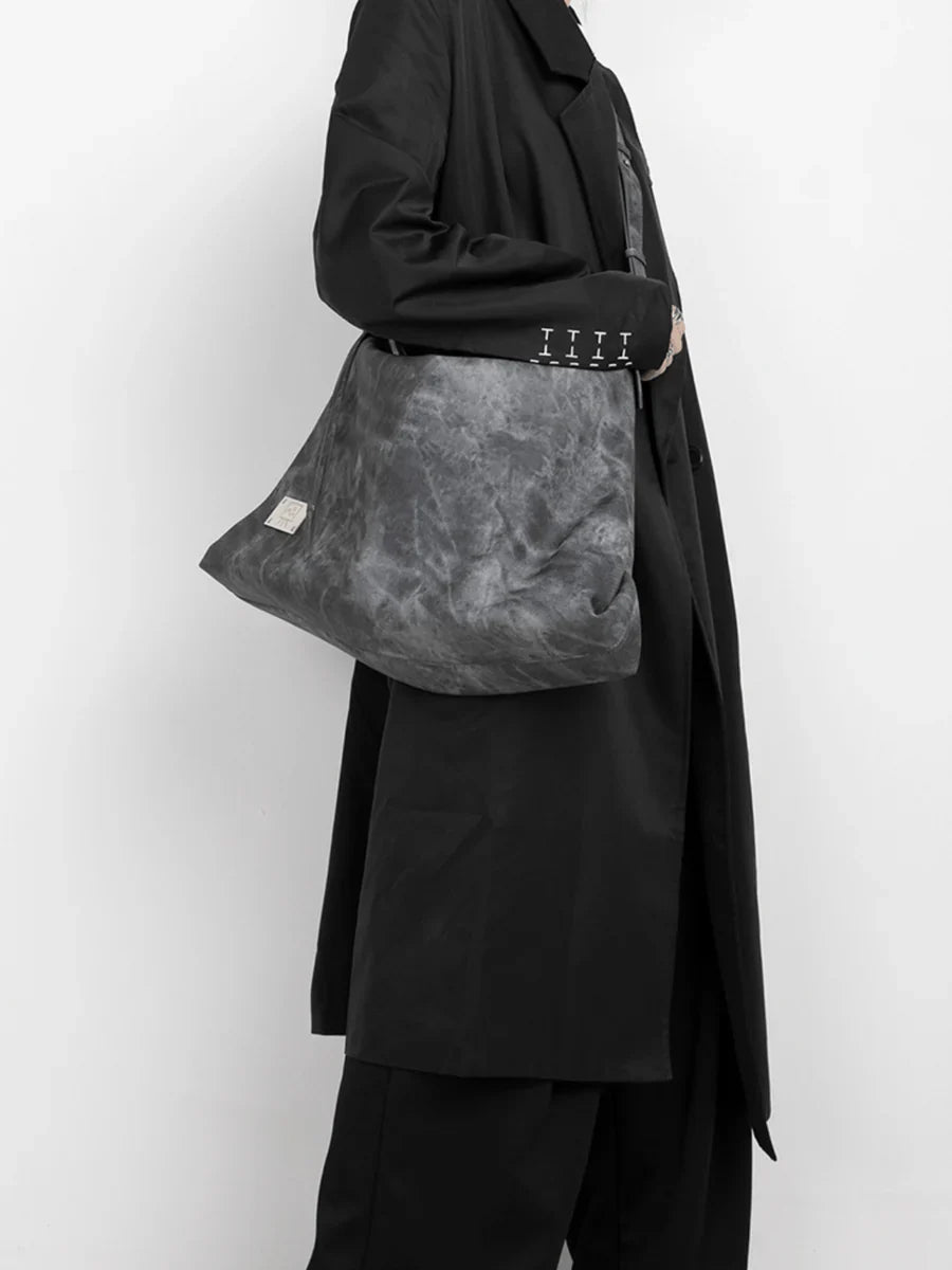 [LUCKYSTUDIO]LARGE SOFT LEATHER SHOULDER CROSSBODY BAG A0038