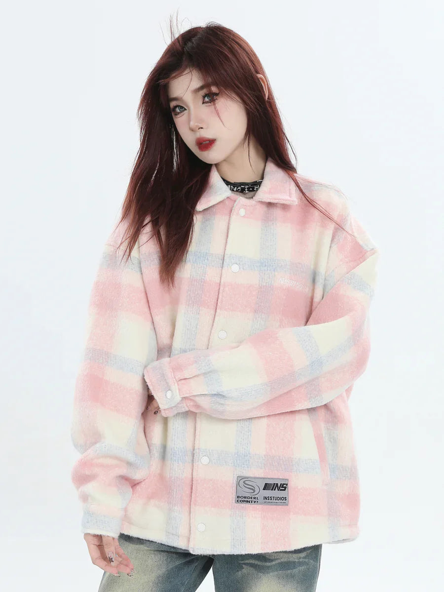 [INSstudios] LOGO LOOSE LAPEL JACKET S0067