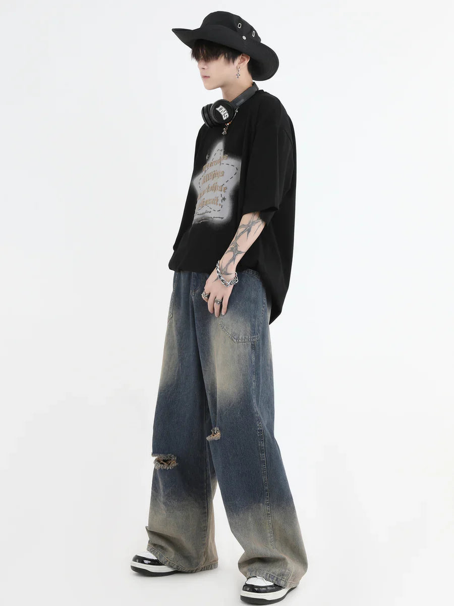 AMERICAN CUT WASH JEANS B0112