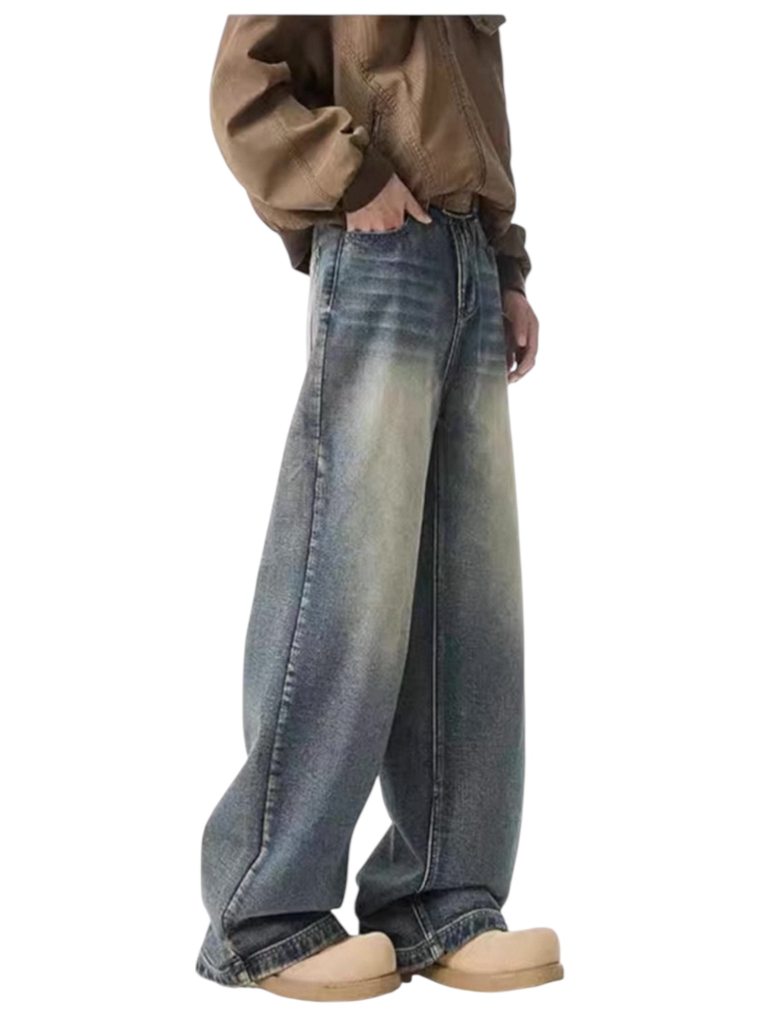 [GRACERUB] DIRTY FLARE-CUT JEANS B0312