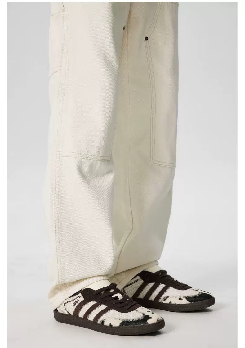 Men’s Off-White Retro Denim Cargo Pants – American Vintage Workwear Style B0075