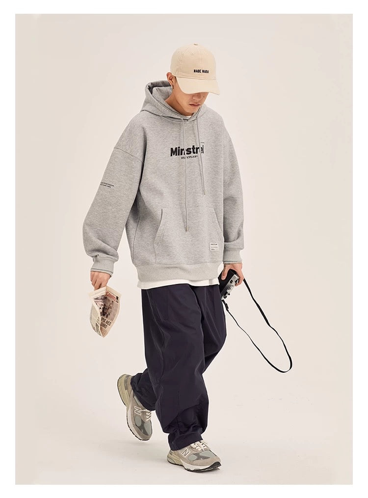 Men’s Vintage Hoodie – American Retro Heavyweight Pullover for Fall & Winter S0050