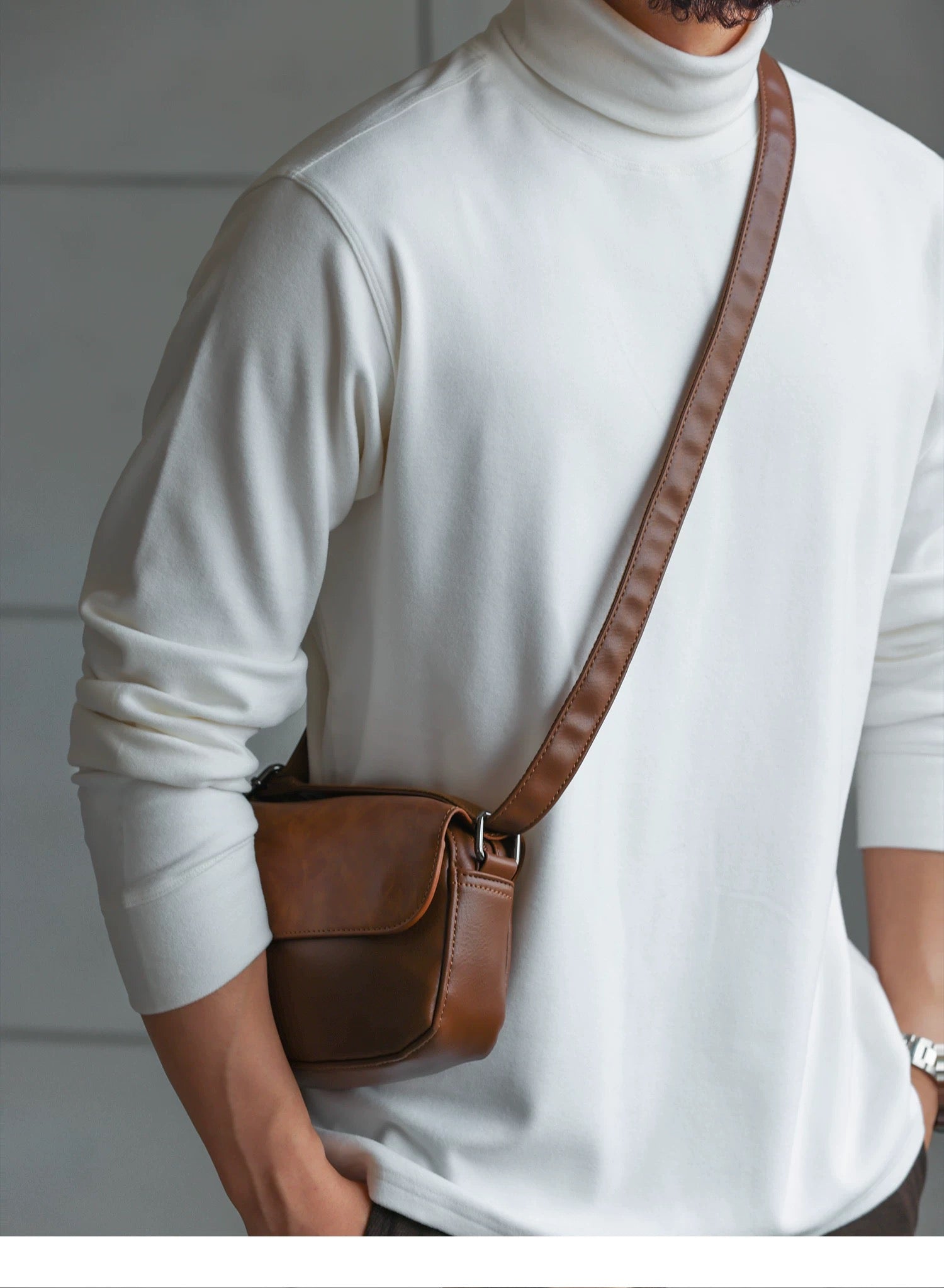 Men’s High Collar Long-Sleeve Tee S0020