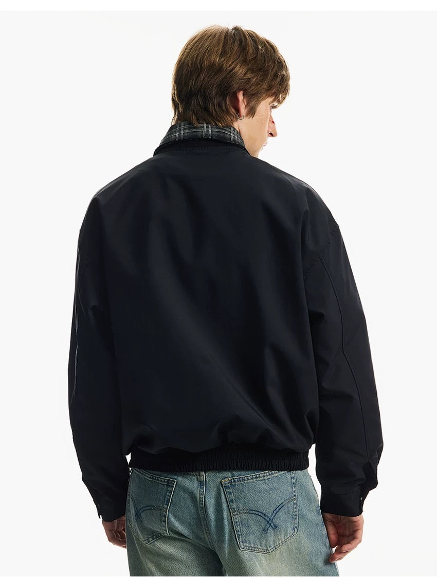 Men’s Retro American Plaid Lapel Jacket T0253