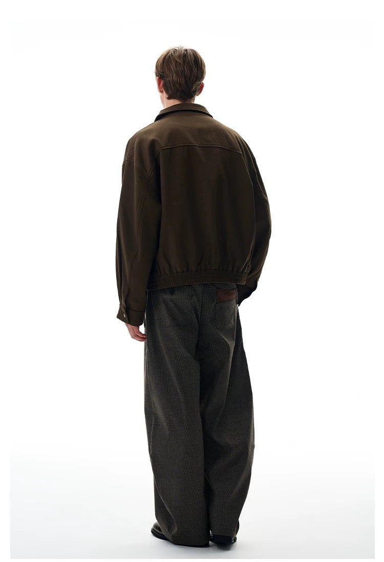 Men’s American Retro Commuter Jacket – Minimal Vintage Street Outerwear T0061