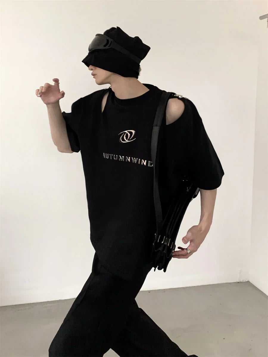 [AUTUMNWIND]DECONSTRUCTED DESIGN T-SHIRT J0091