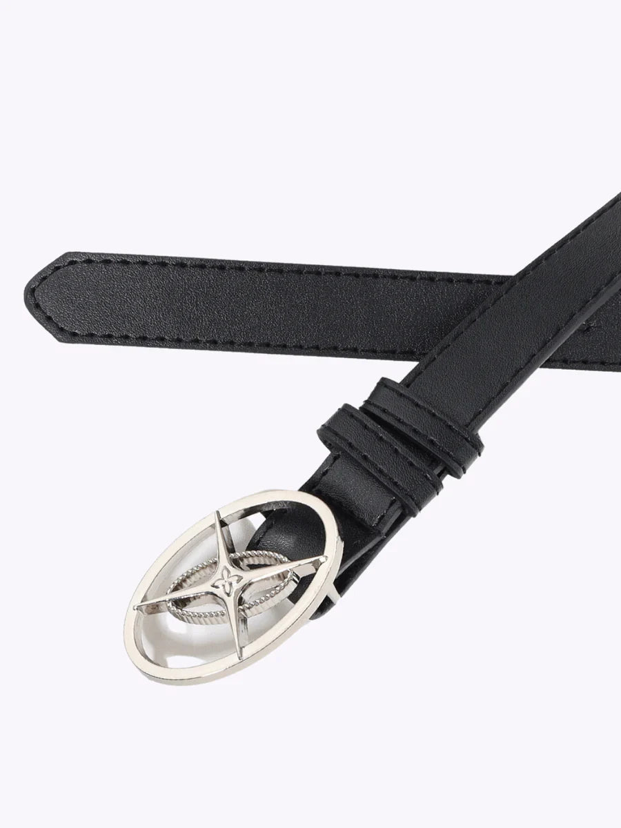 METAL BLACK TRENDY ADVANCED DESIGN SENSE BELT A0053