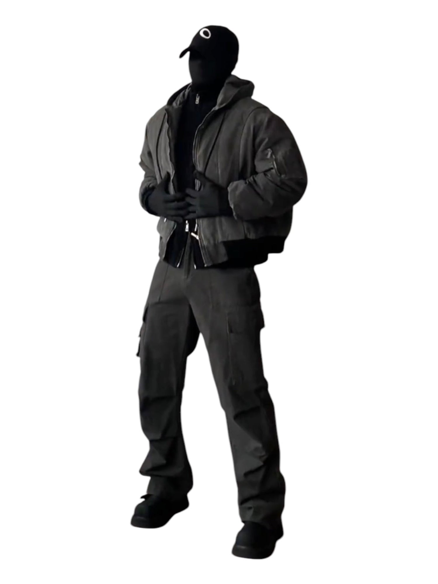 [HFB] DOUBLE-LAYER HOODED BOMBER JACKET T0163