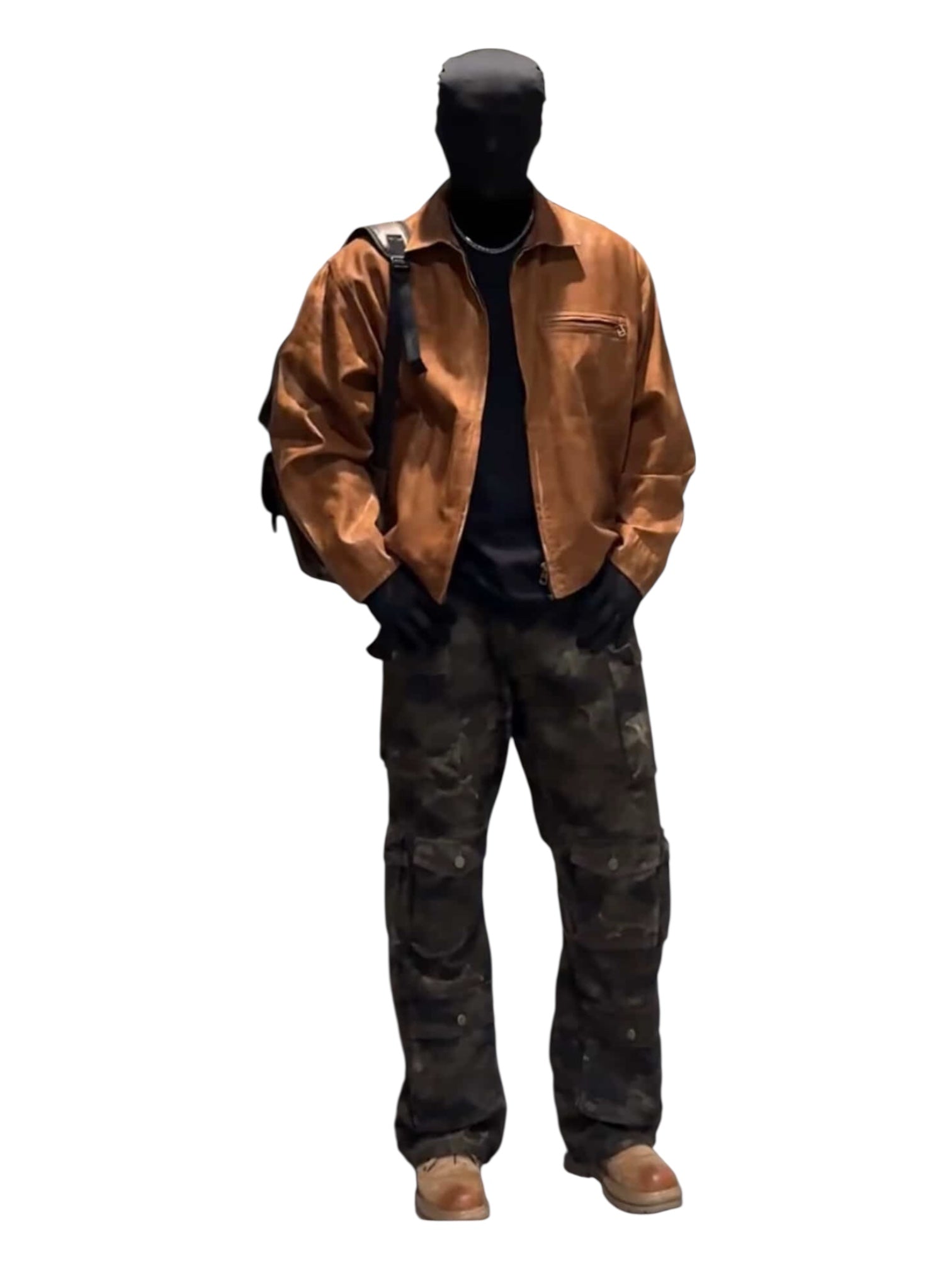 [ZETITI] DETROIT COLLAR-DYED JACKET T0187
