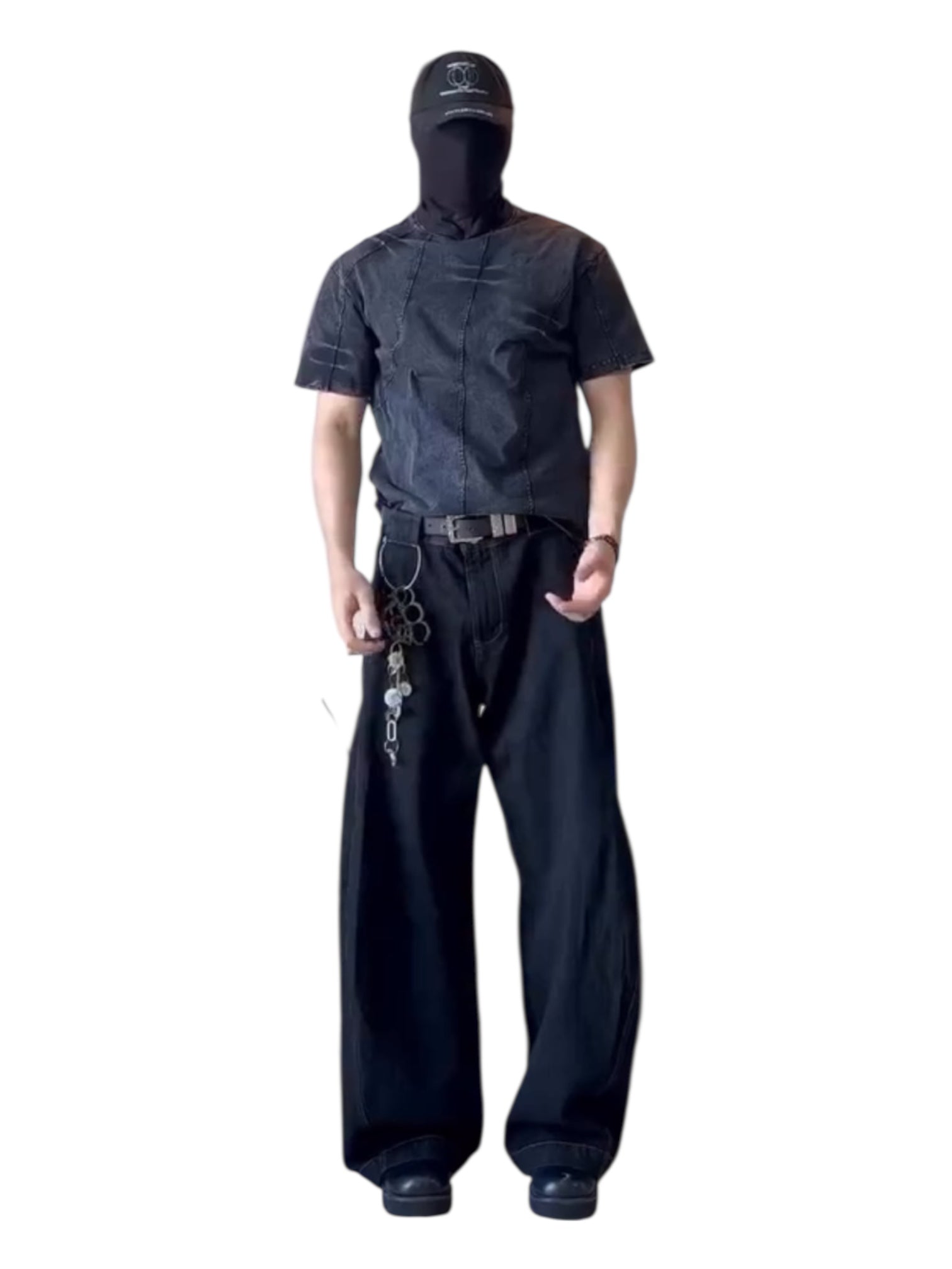 [ISIETS] DECONSTRUCTED WASHED T-SHIRT J0108