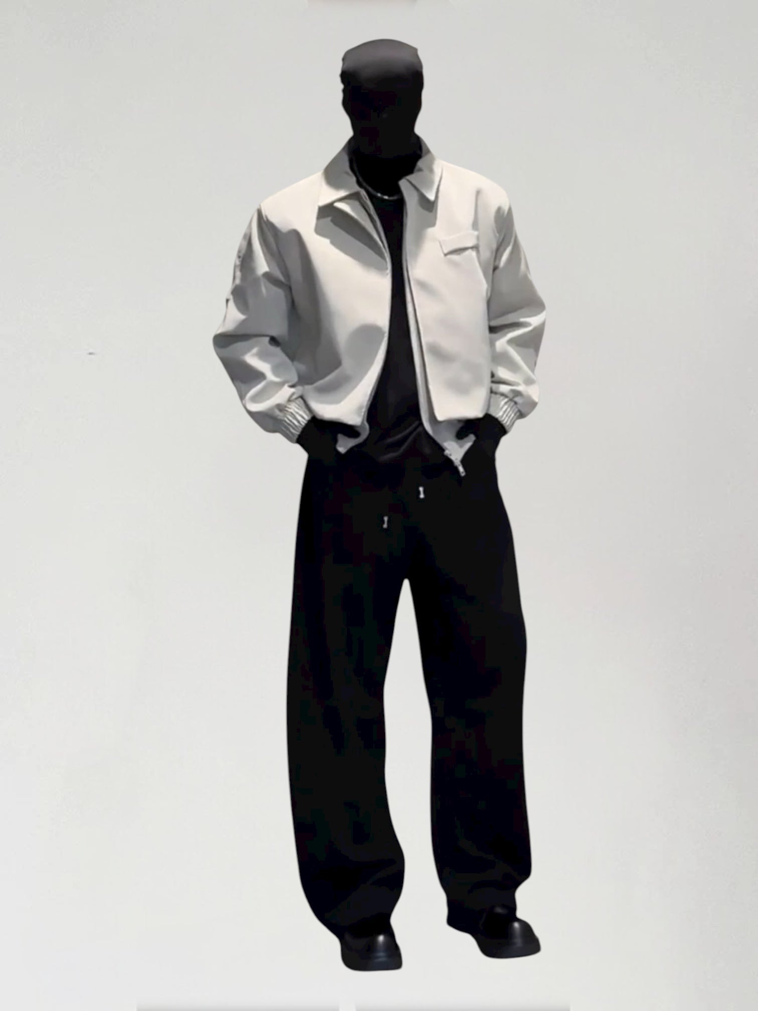 TEXTURED PANELLED PADDED JACKET T0184