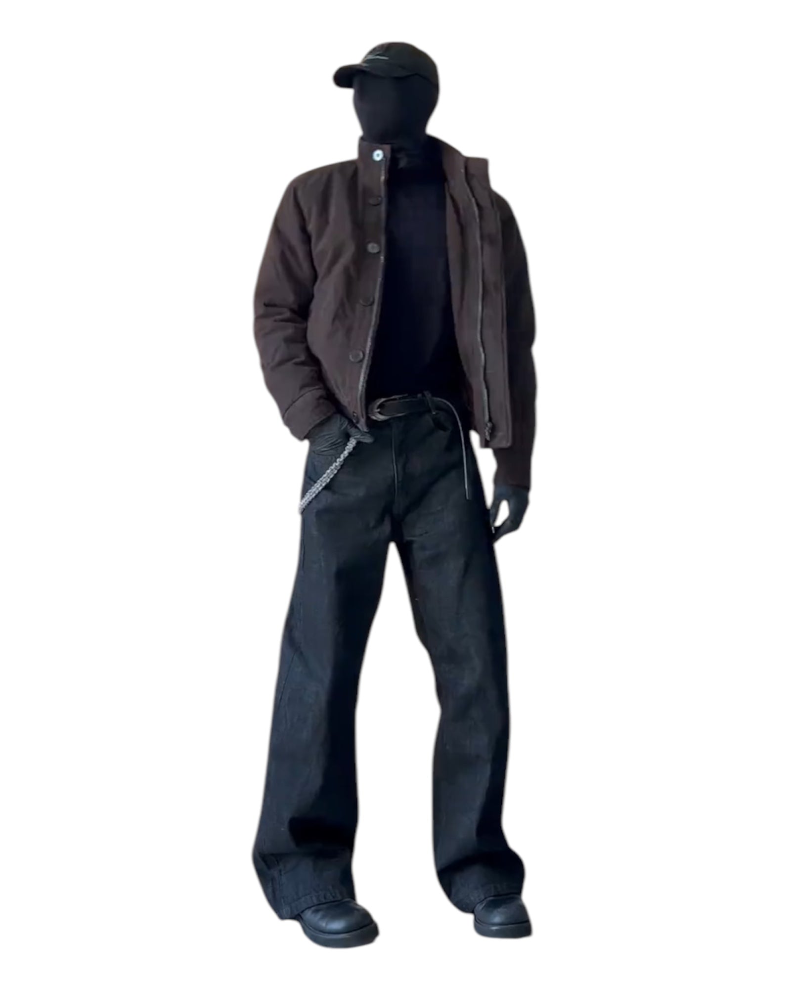 [FLAT ROOM] CLEANFIT STACKED WIDE LEG JEANS B0302