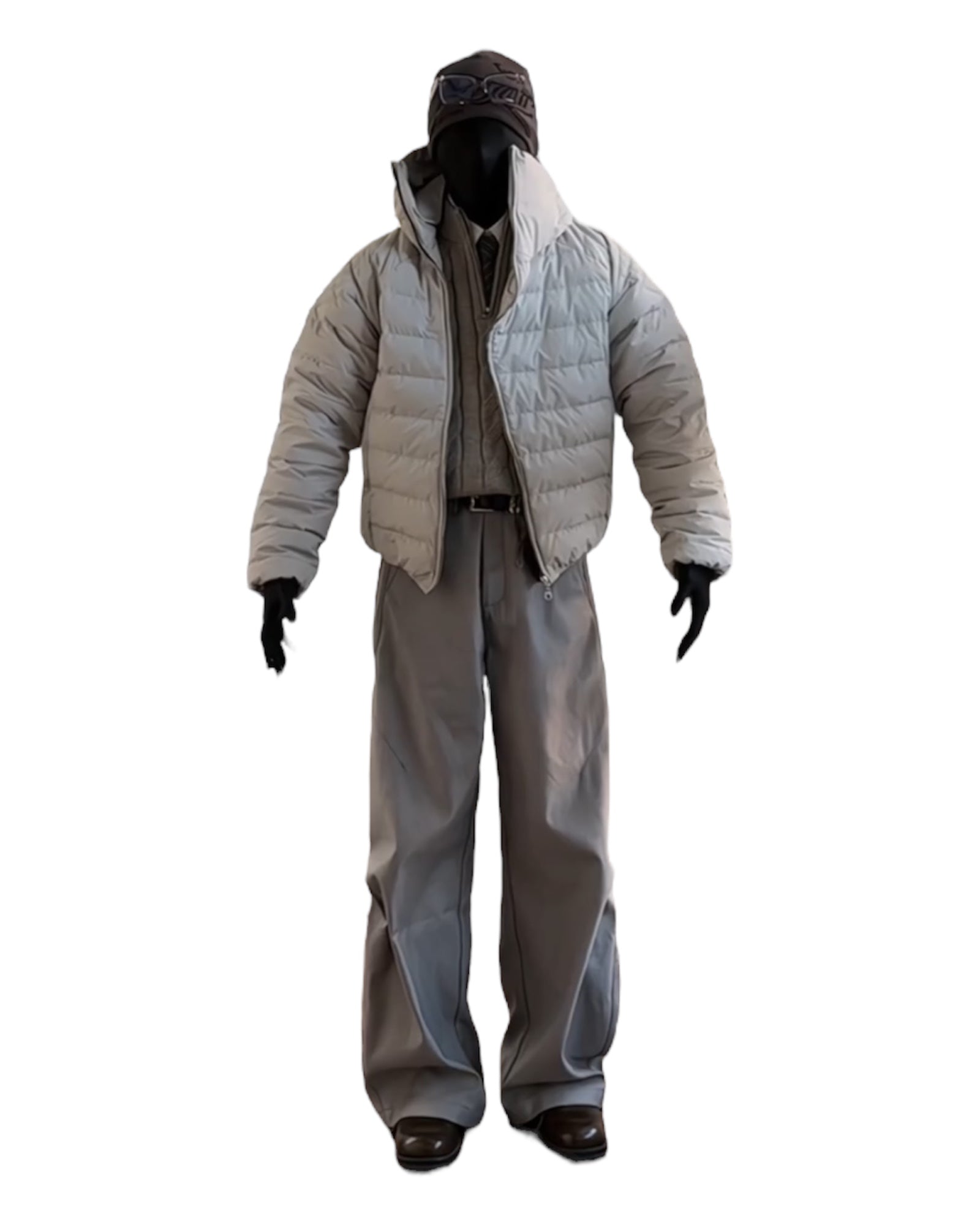 [JCAESAR] QUILTED SHELL PUFFER JACKET T0170