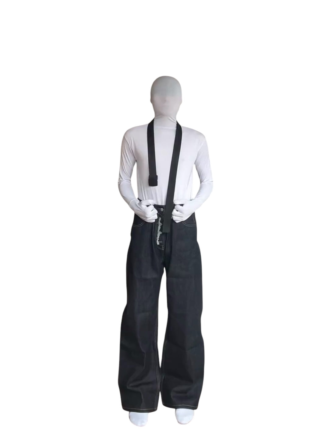 [DECEYE] DISTRESSED A-CUT DENIM JEANS B0304