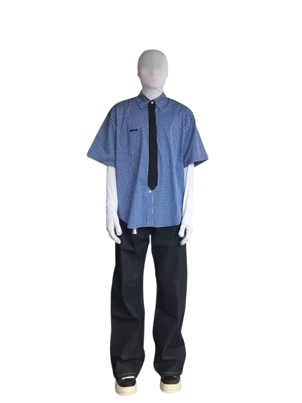 [TURNTIDE] VINTAGE COLLEGE CHECK shirt J0137