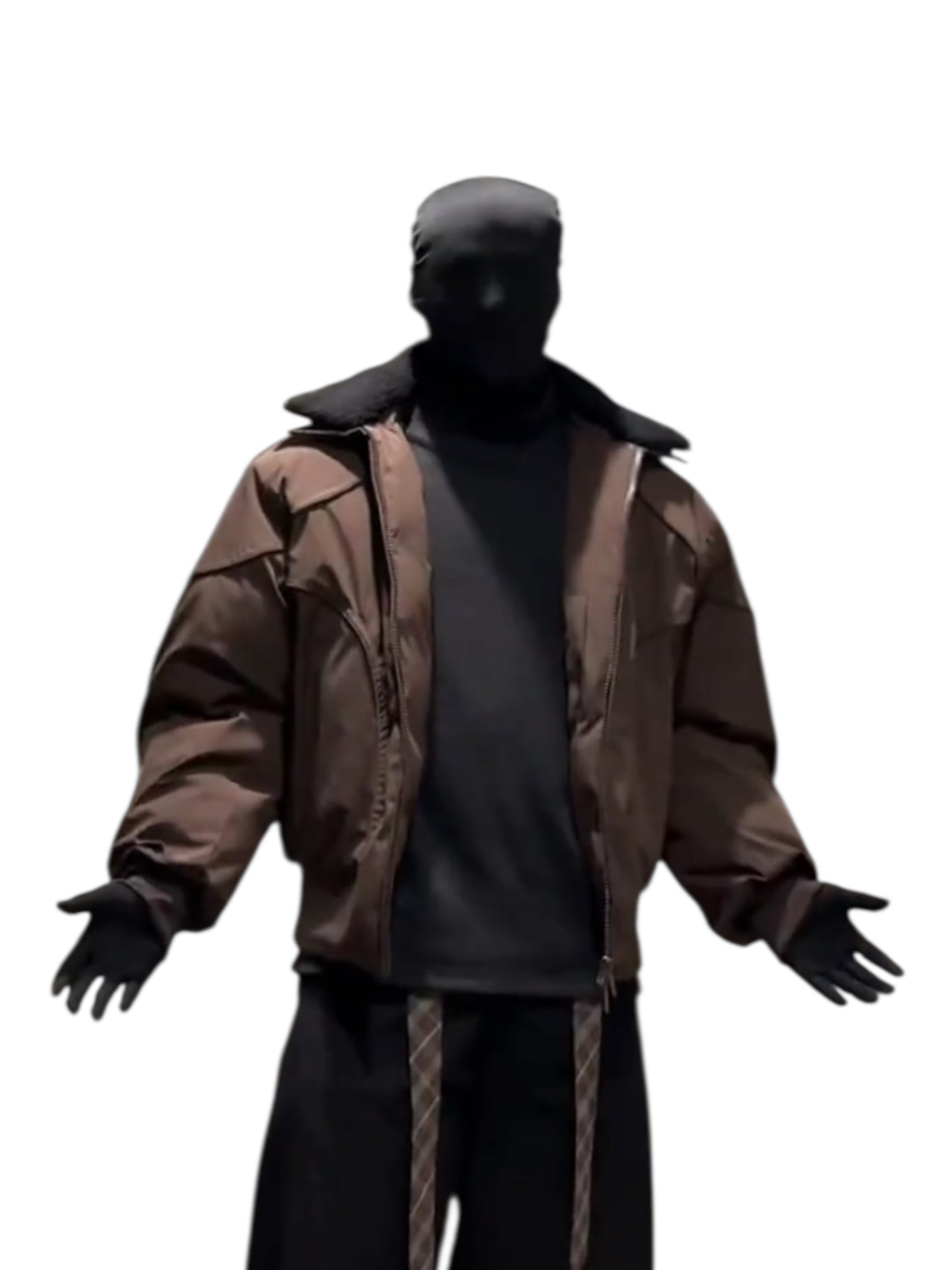 DETACHABLE-COLLAR CROPPED JACKET T0146