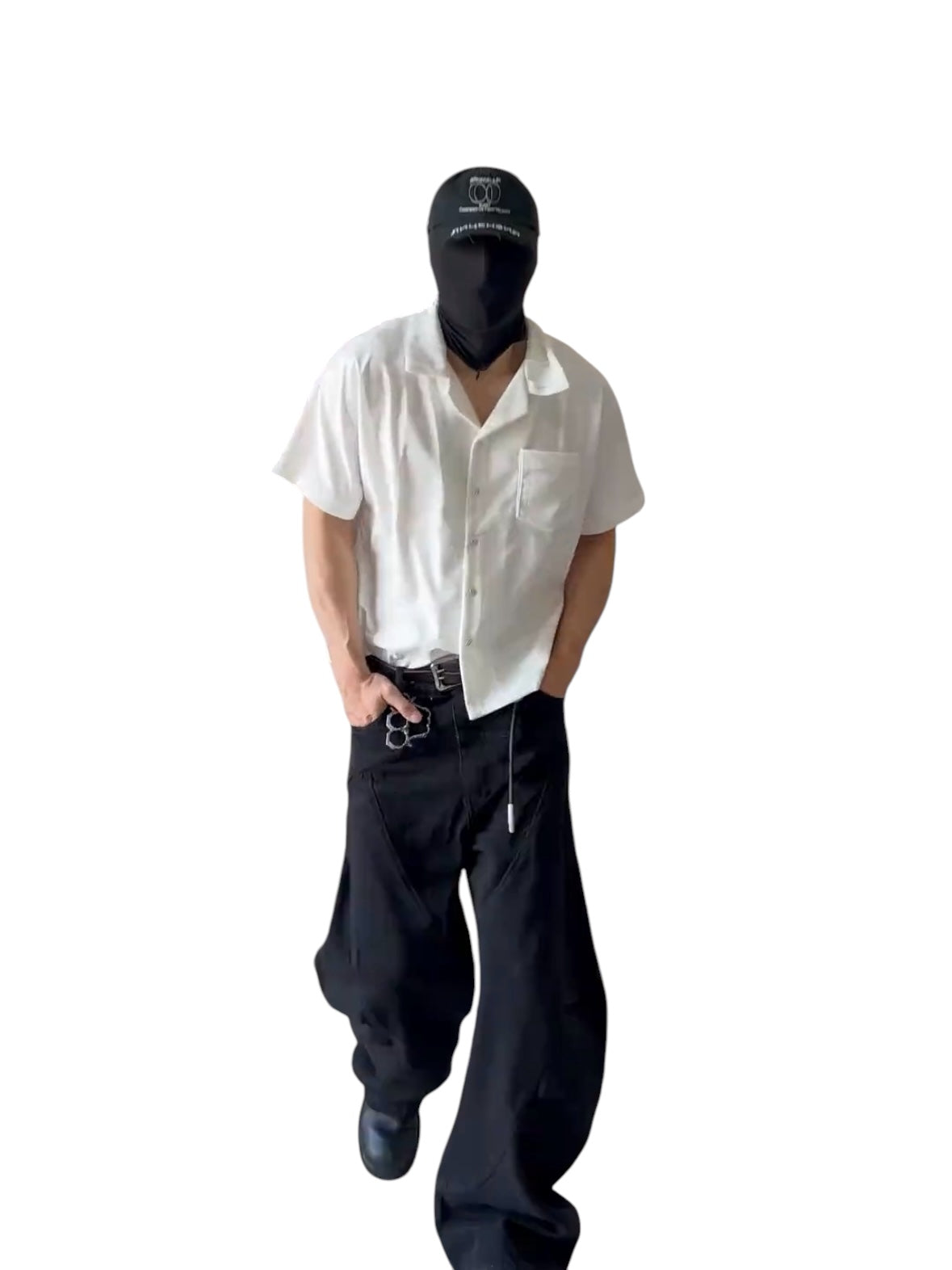 [FDM] WAVE TEXTURE RELAXED CUBAN COLLAR shirt J0139